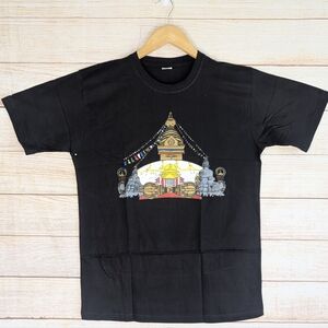 Swyambhu Bajra Unisex Size 42 Black Cotton Top T-shirt New Without Tags